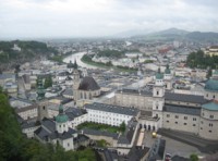 Vista de Salzburgo desde su castillo 